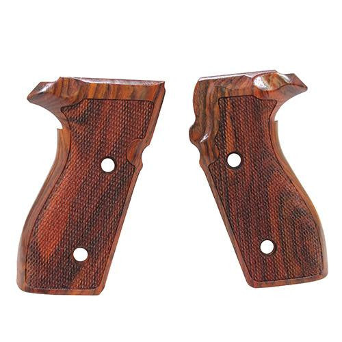 Sig P227 DA-SA Grips - Coco Bolo, Checkered