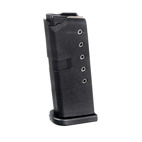 Glock 42 Magazine - .380 ACP, 6 Rounds, Black Polymer