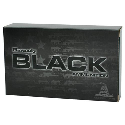 223 Remington - Black Ammunition, 75 Grains, Hollow Point Boat Tail Match, Per 20