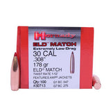 30 Caliber Bullets - 178 Grains, ELD Match, Per 100