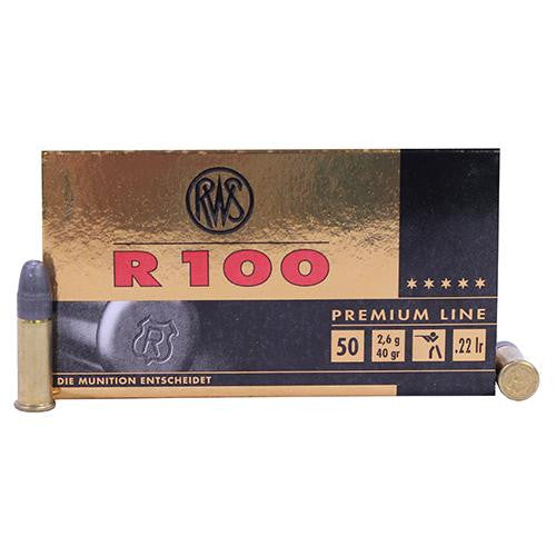 RWS .22 Long Rifle - R100, 40 Grains, C Class, Per 50