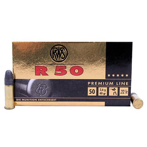 RWS .22 Long Rifle - R50, 40 Grains, C Class, Per 50