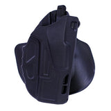 7TS ALS Open Top Concealment Paddle Holster - Glock 19-23, Plain Black, Right Hand