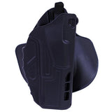 7TS ALS Open Top Concealment Paddle Holster - Glock 17-22, Plain Black, Right Hand