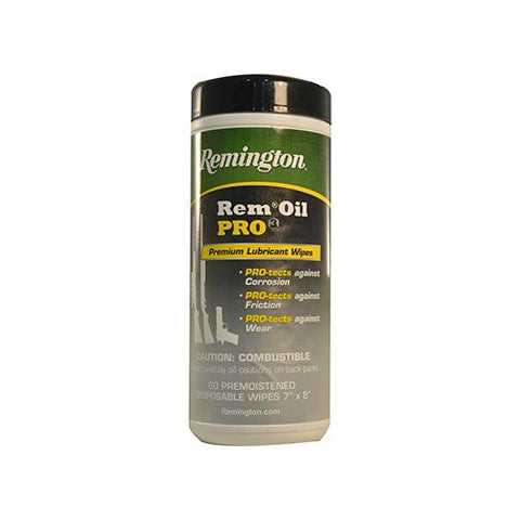 Remington Oil Pro 3 - Premium Lube and Protection Wipes, Per 60