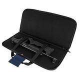 Pistol Case - 28", Blue W-Black Trim