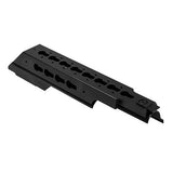 AK Keymod Mount Receiver Cover - 9.5", Aluminum Rail, Steel Construction Cover, Black