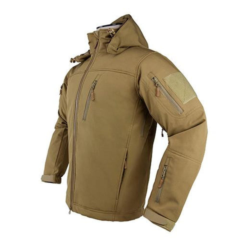 Trekker Jacket - Medium,  Tan, Polyester Outside, Micro Fleece Inside