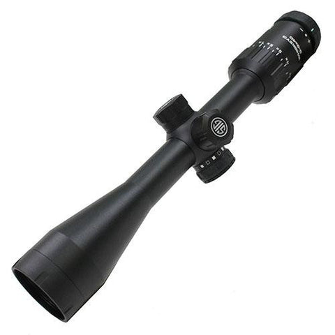 Whiskey3 SFP Hunting Riflescope - 3-9x40mm, 1" Main Tube, HellFire Quad Plex, Black