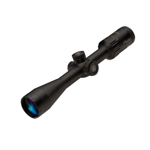 Whiskey3 SFP Hunting Riflescope - 3-9x40mm, 1" Main Tube, Quad Plex Reticle, Matte Black