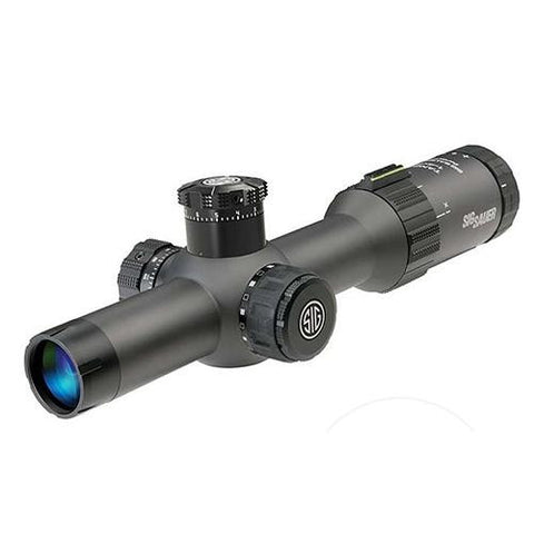 Tango4 FFP Tactical Riflescope - 1-4x24mm, 30mm Main Tube, 5.56-7.62 Horseshoe-Dot , Graphite