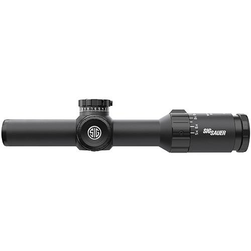 Whiskey5 SFP Hunting Riflescope - 1-5x24mm, 30mm Main Tube, HellFire QuadPlex Illuminated Reticle, Matte Black