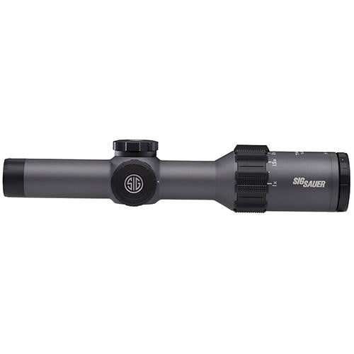 Tango6 SFP Tactical Riflescope - 1-6x24mm, 30mm Main Tube, HellFire 3 Gun Reticle, Graphite