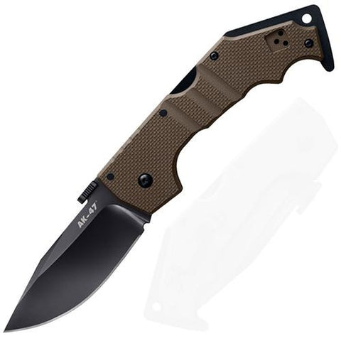 AK-47 Folding Knife 3.5" CTS-XHP Blade, Flat Dark Earth G10