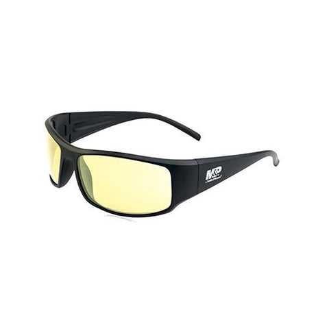 M&P Thunderbolt Shooting Glasses - Black Frame, Amber Lens