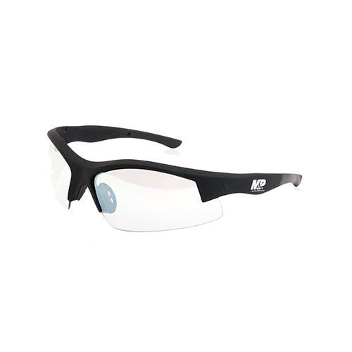 M&P Super Cobra Shooting Glasses - Black Frame, Clear Mirrored Lens