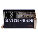 28 Nosler Match Grade Ammunition, 168 Grains, Hollow Point Boat Tail, Per 20