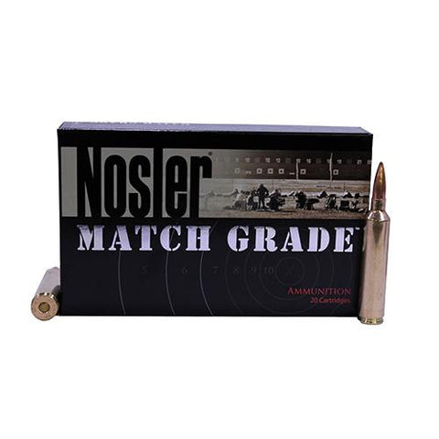 26 Nosler Match Grade Ammunition, 140gr, Custom Competition HPBT, Per 20