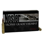 22 Nosler Trophy Grade Ammunition, 55gr, Ballistic Tip Varmint Spitzer, Per 20