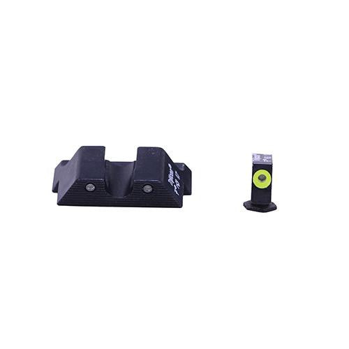 Glock HD Night Sight Set - Yellow Front Outline, Glock 17 Pistols