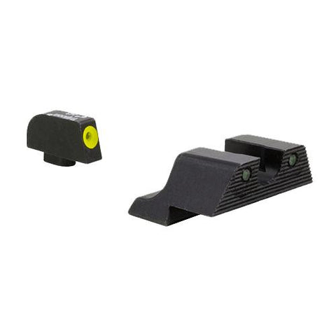 HD XR Night Sight Set - Yellow Front Outline, Glock 42 and 43