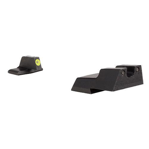 HD XR Night Sight Set - Yellow Front Outline, H&K 45C, .45C Tactical, P30, P30L, P30SK, and VP9