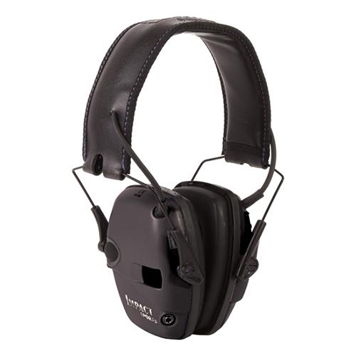 Impact Sport Bolt Electronic Earmuffs - Black Lens