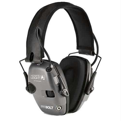 Impact Sport Bolt Electronic Earmuffs - Gray