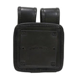 Fitted Pistol Magazine Case, Double Case w ith Flaps, Large Frame, Plain Black