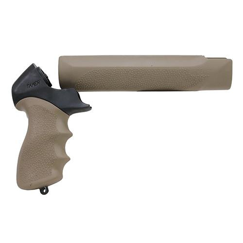 Mossberg 500 12 Gauge OverMolded Tamer Shotgun Pistol Grip and fForend - Flat Dark Earth