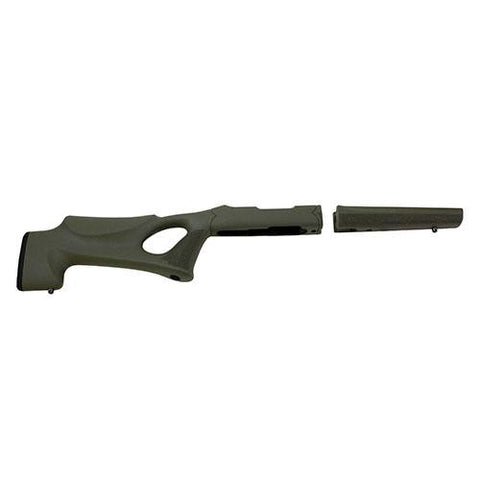 10-22 Takedown Thumbhole .920" Diameter Barrel Rubber OverMolded Stock - Olive Drab Green