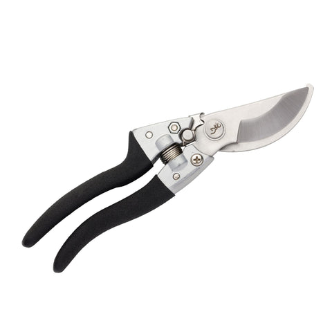 Outdoorsman Pruning Shears, High Carbon Stainless Steel, Rubberized Black Handle