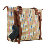 VISM Concealed Carry Woven Tote - Brown