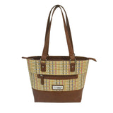 VISM Concealed Carry Woven Tote - Brown