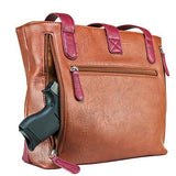 VISM Concealed Carry Shoulder Bag - Brown