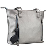 VISM Concealed Carry Quilted Tote - Gray