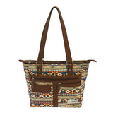 VISM Concealed Carry Printed Tote - Brown