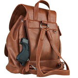 Concealed Carry Womens Backpack - Brown