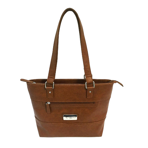 VISM Concealed Carry Tote Bag - Brown