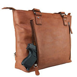 VISM Concealed Carry Satchel - Brown, Small