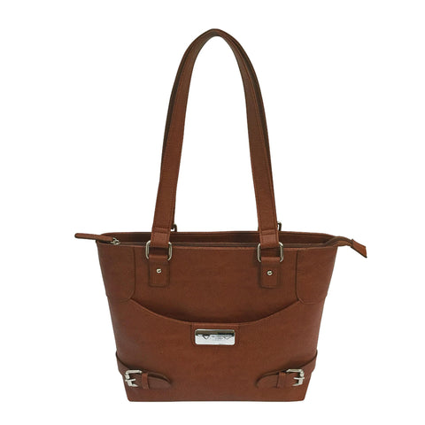 VISM Concealed Carry Satchel - Brown, Small