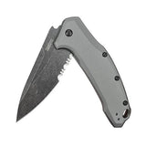 Link - Serrated, Gray Aluminum, Blackwash, Boxed