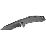 Link - Serrated, Gray Aluminum, Blackwash, Boxed