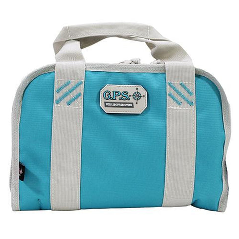 Double Compact Pistol Case - Robin Egg Blue