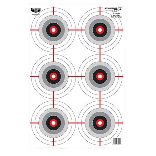 Eze-Scorer Target - 12"x18", Multi Bull's-Eye, Per 10