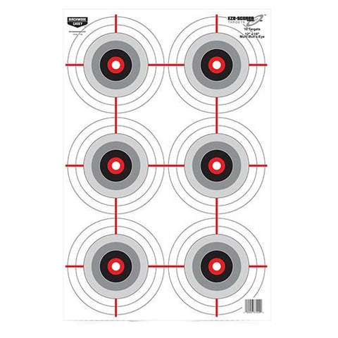 Eze-Scorer Target - 12"x18", Multi Bull's-Eye, Per 10