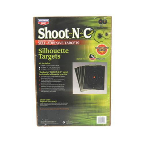 Shoot-N-C Targets: Silhouette - 12"x18", Oval, Per 40