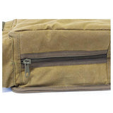 Shell Bag with Belt, Brown Waxed Canvas