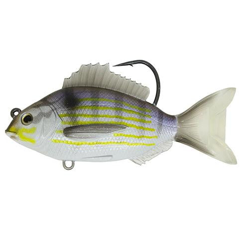 Pinfish Rattlebait - Saltwater, 3 1-2", 5-0, Medium-Slow Sinking, Silver-Violet