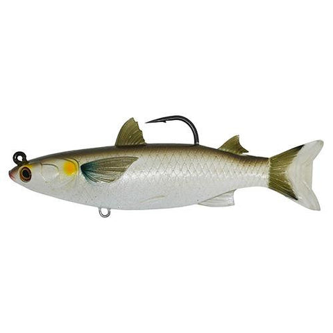 Mullet Twitchbait - Saltwater, 4 1-2", 7-0 Hook, Medium-Slow Sinking, Silver